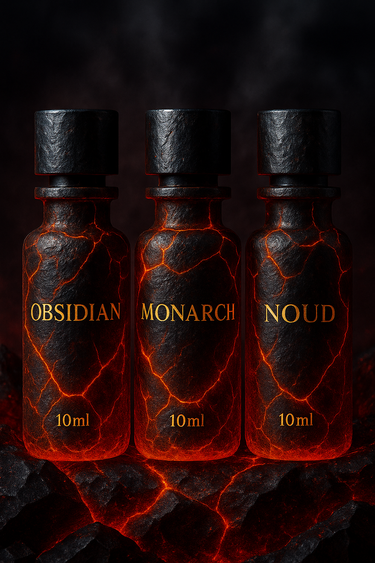 The Perfume Stash London 10ml Men’s Discovery Set – a luxury perfume collection featuring long-lasting masculine fragrances in premium designer-inspired bottles.